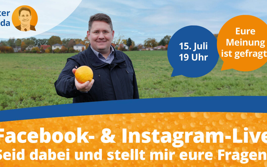 Facebook- und Instagram-Livestream am 15. Juli